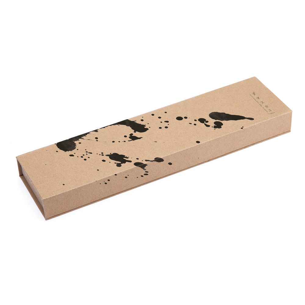 Nóż santoku Damascus z drewnianą rękojeścią - gadżet reklamowy - Akcesoria kuchenne z nadrukiem logo | VEBI - zdjęcie 9
