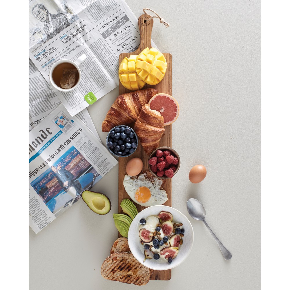 Drewniana deska do krojenia z drewna tekowego Buscot - zdjęcie 4