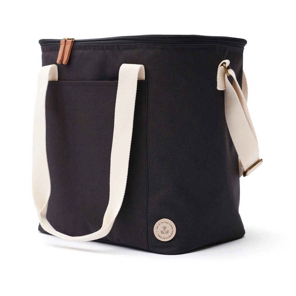 Duża torba termiczna z RPET - ekologiczna z logo firmy - zdjęcie 3