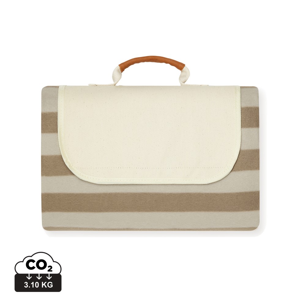 Ekologiczny koc piknikowy Alba z RPET - wodoodporny i miękki - zdjęcie 5