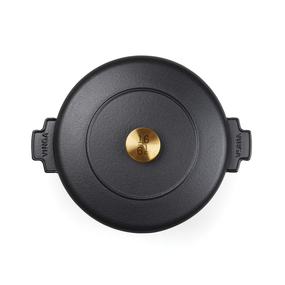 Żeliwny garnek VINGA Monte 5,5L z pokrywką - zdjęcie 4