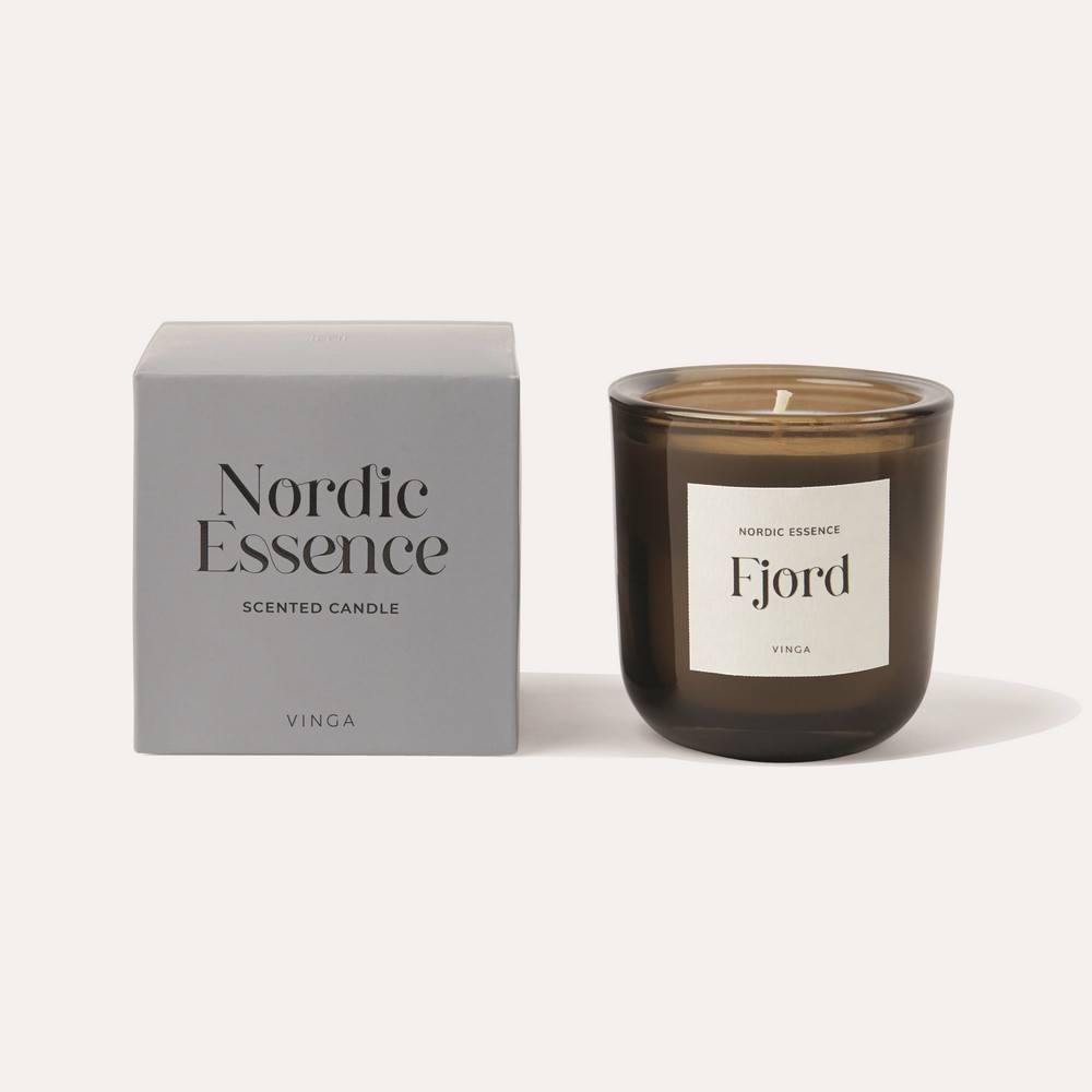 Świeczka zapachowa sojowa VINGA Nordic w szklanym słoiku - zdjęcie 4