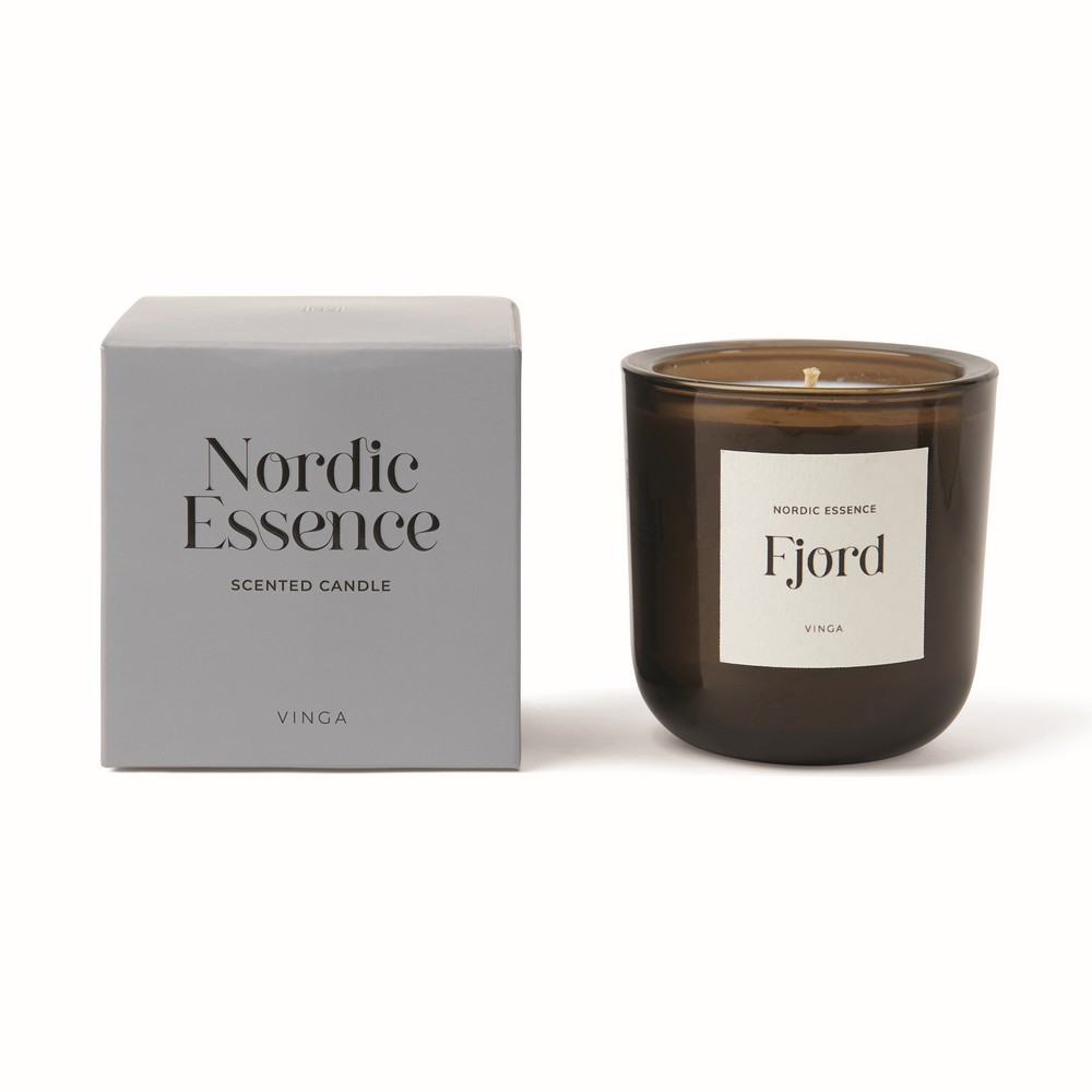 Świeczka zapachowa VINGA Nordic w szklanym słoiku - duża - zdjęcie 2