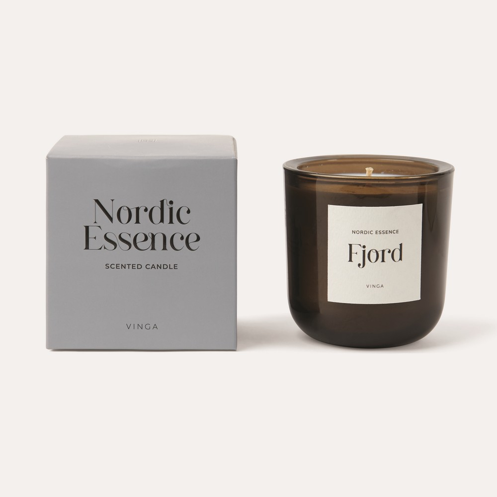 Świeczka zapachowa VINGA Nordic w szklanym słoiku - duża - zdjęcie 3
