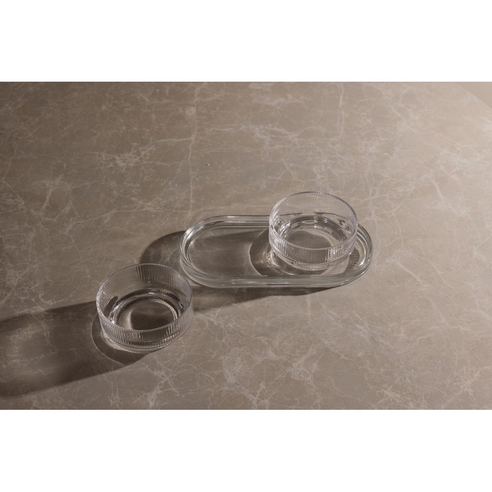 Elegancki zestaw do tapas York - szkło, 2 miseczki 250ml - zdjęcie 4