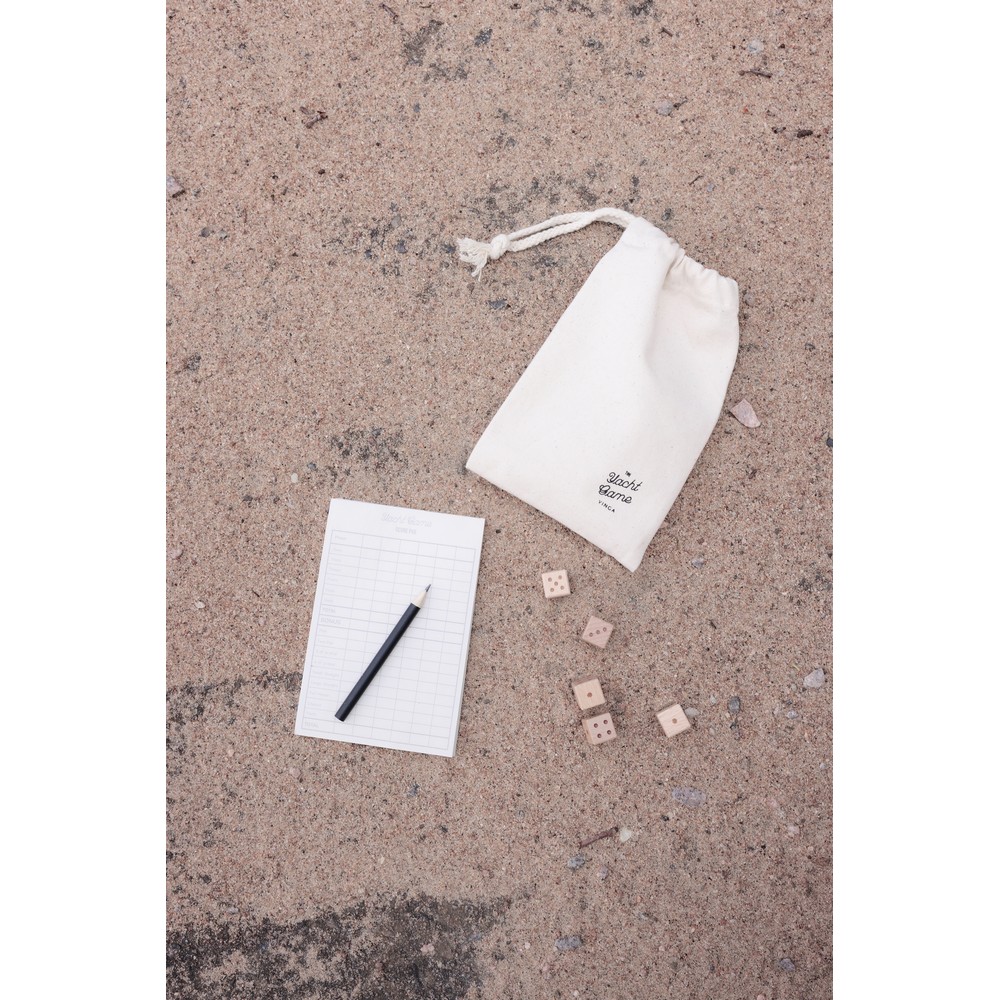 Drewniany zestaw do gry w kości VINGA Yacht z pokrowcem - zdjęcie 4