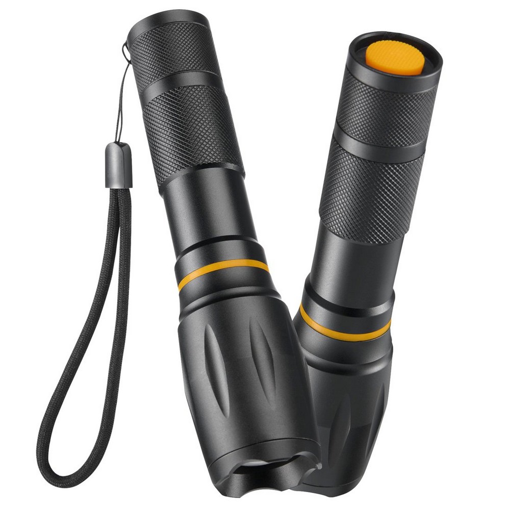 Latarka LED 2 w 1 z funkcją zoom – Hama - Latarki i lampki z nadrukiem logo | VEBI - zdjęcie 2
