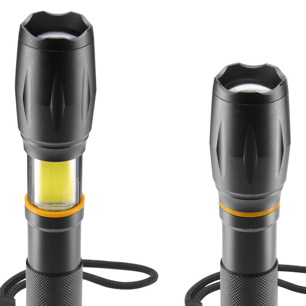 Latarka LED 2 w 1 z funkcją zoom – Hama - Latarki i lampki z nadrukiem logo | VEBI - zdjęcie 3