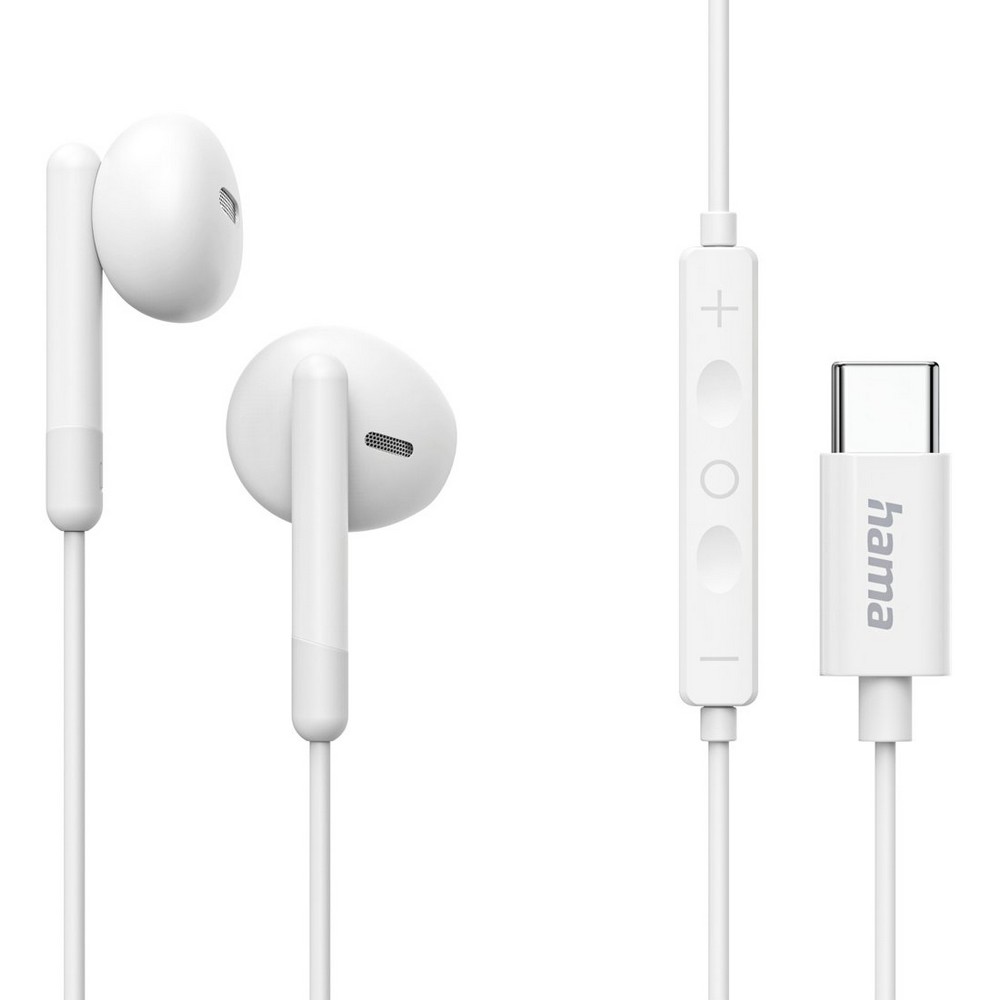 Słuchawki douszne Hama Classy USB-C - Słuchawki z nadrukiem logo | VEBI - zdjęcie 2