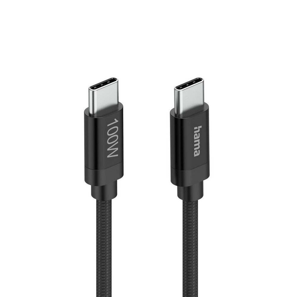 Kabel USB-C 100W Hama – szybkie ładowanie, 1,5 m - Kable z nadrukiem logo | VEBI - zdjęcie 3