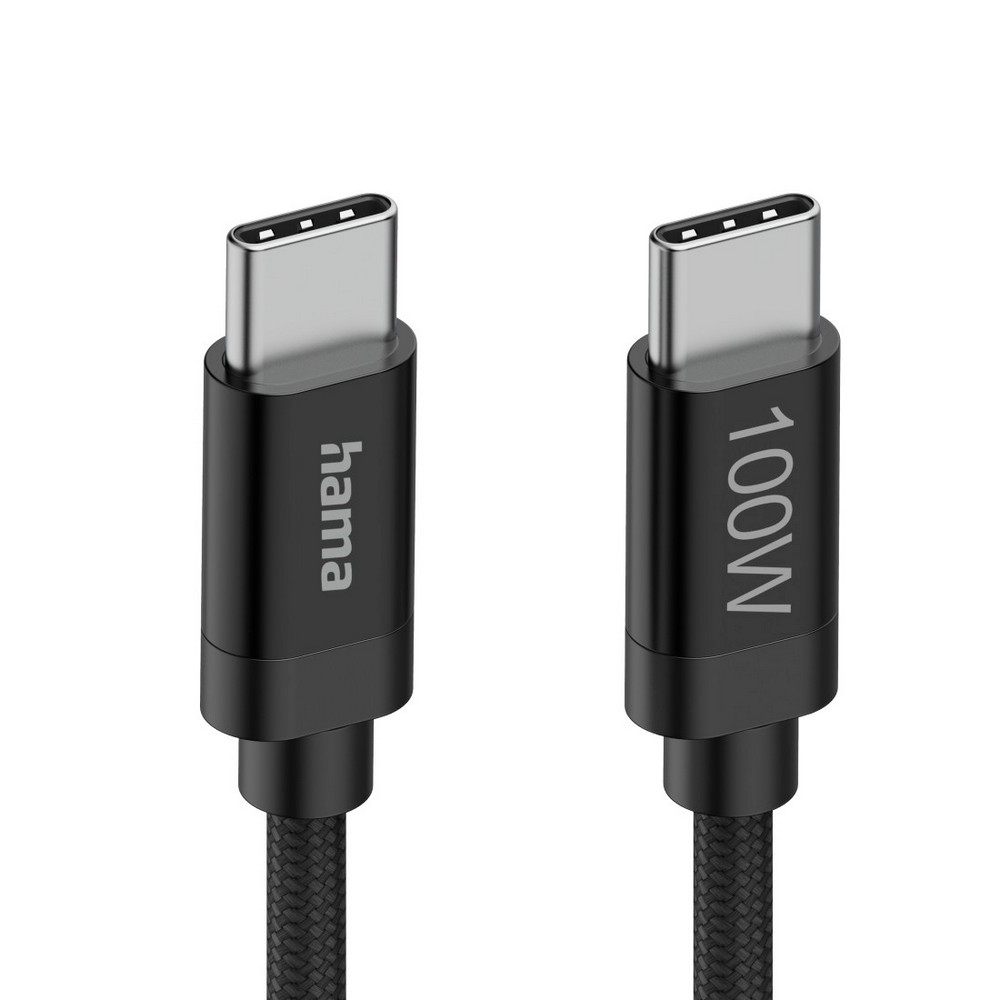 Kabel USB-C 100W Hama – szybkie ładowanie, 1,5 m - Kable z nadrukiem logo | VEBI - zdjęcie 6