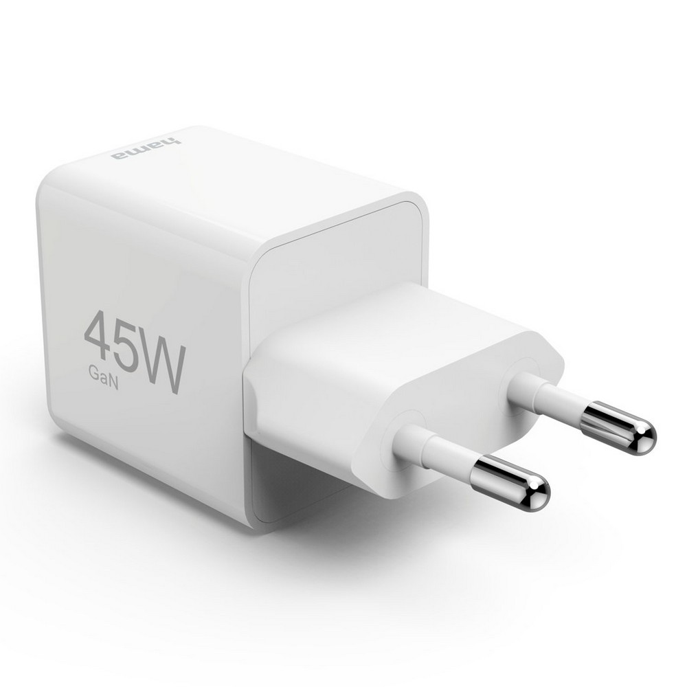 Hama Supermini – kompaktowa ładowarka ścienna 45W USB-C - Ładowarki z nadrukiem logo | VEBI - zdjęcie 5