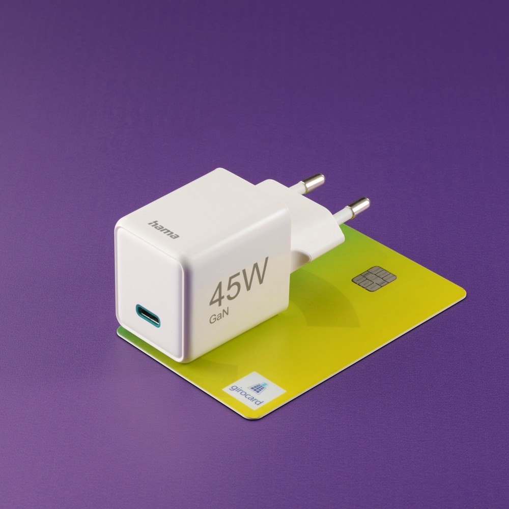 Hama Supermini – kompaktowa ładowarka ścienna 45W USB-C - Ładowarki z nadrukiem logo | VEBI - zdjęcie 14