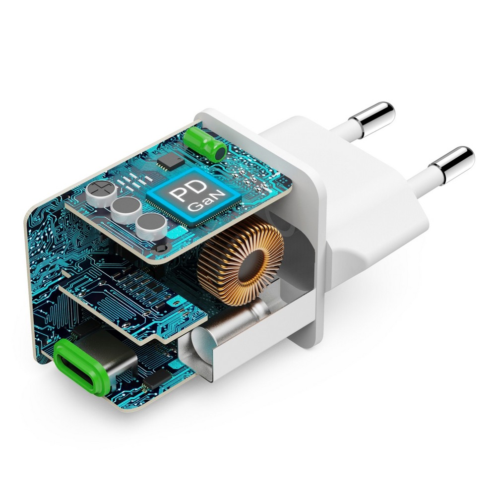 Hama Supermini – kompaktowa ładowarka ścienna 45W USB-C - Ładowarki z nadrukiem logo | VEBI - zdjęcie 10
