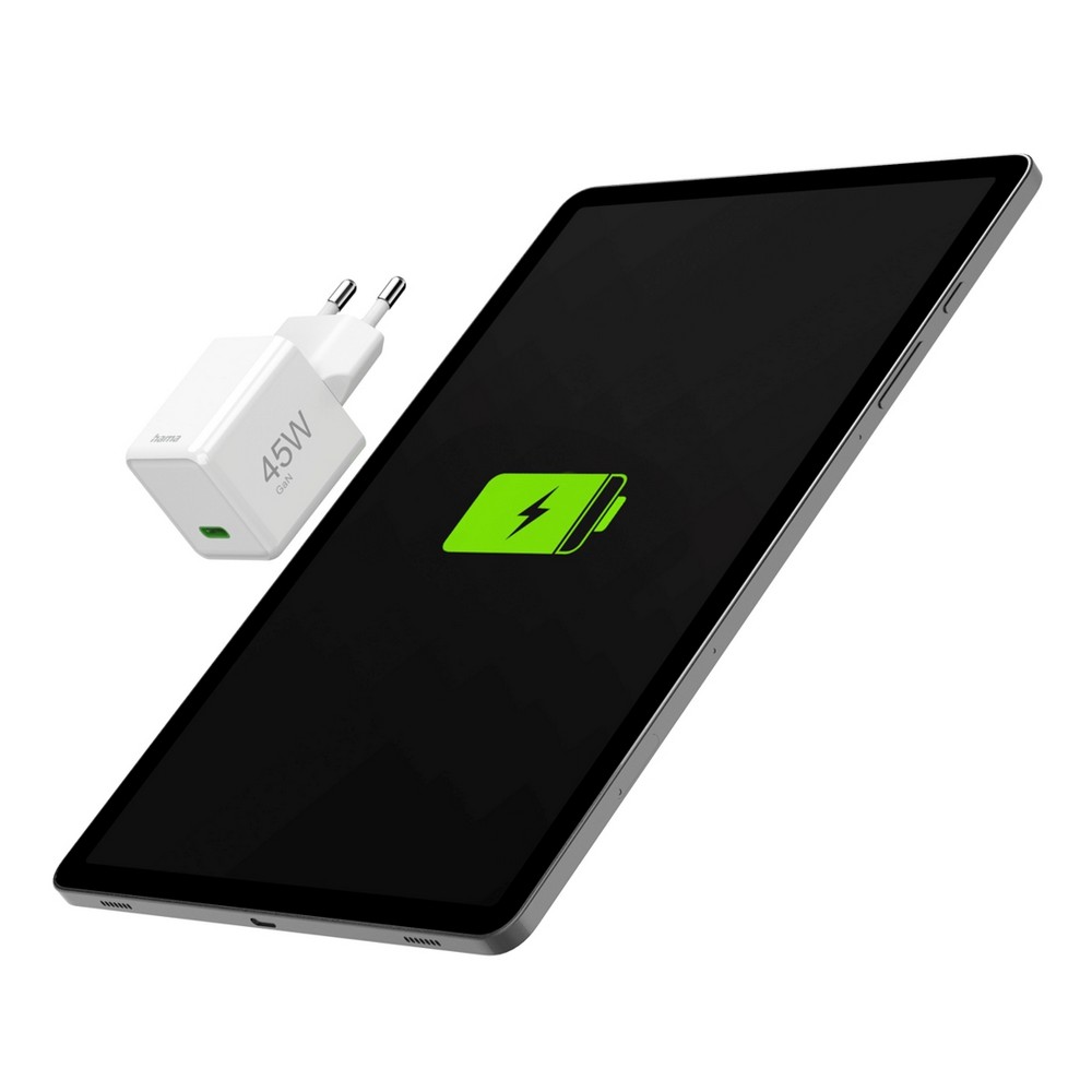 Hama Supermini – kompaktowa ładowarka ścienna 45W USB-C - Ładowarki z nadrukiem logo | VEBI - zdjęcie 3