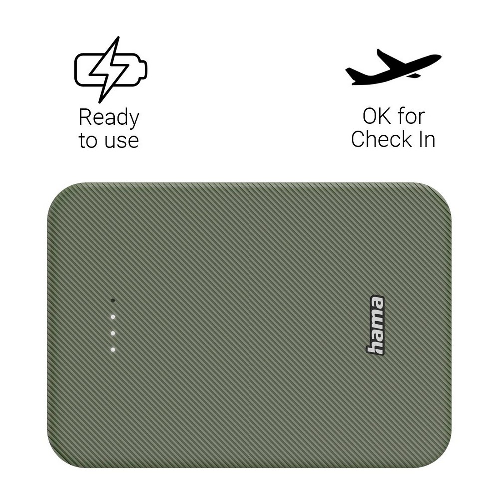 Hama Power Pack – powerbank 10000 mAh z USB i USB-C - Power banki z nadrukiem logo | VEBI - zdjęcie 28
