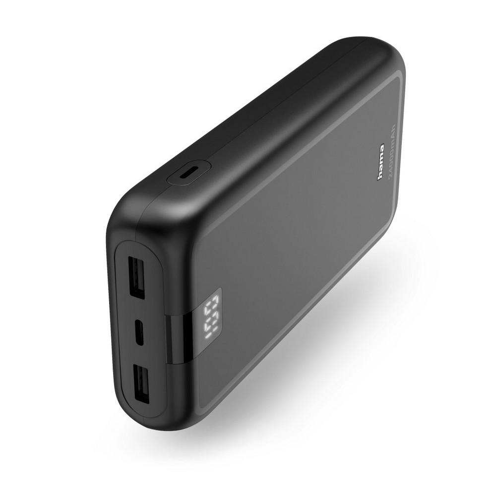 Power Bank 24000 mAh Hama – Potężna bateria w podróży - Power banki z nadrukiem logo | VEBI