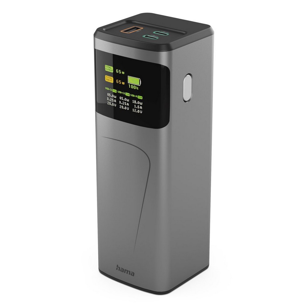 Power bank 20000 mAh Hama High Power 65W – szybkie ładowanie - Power banki z nadrukiem logo | VEBI
