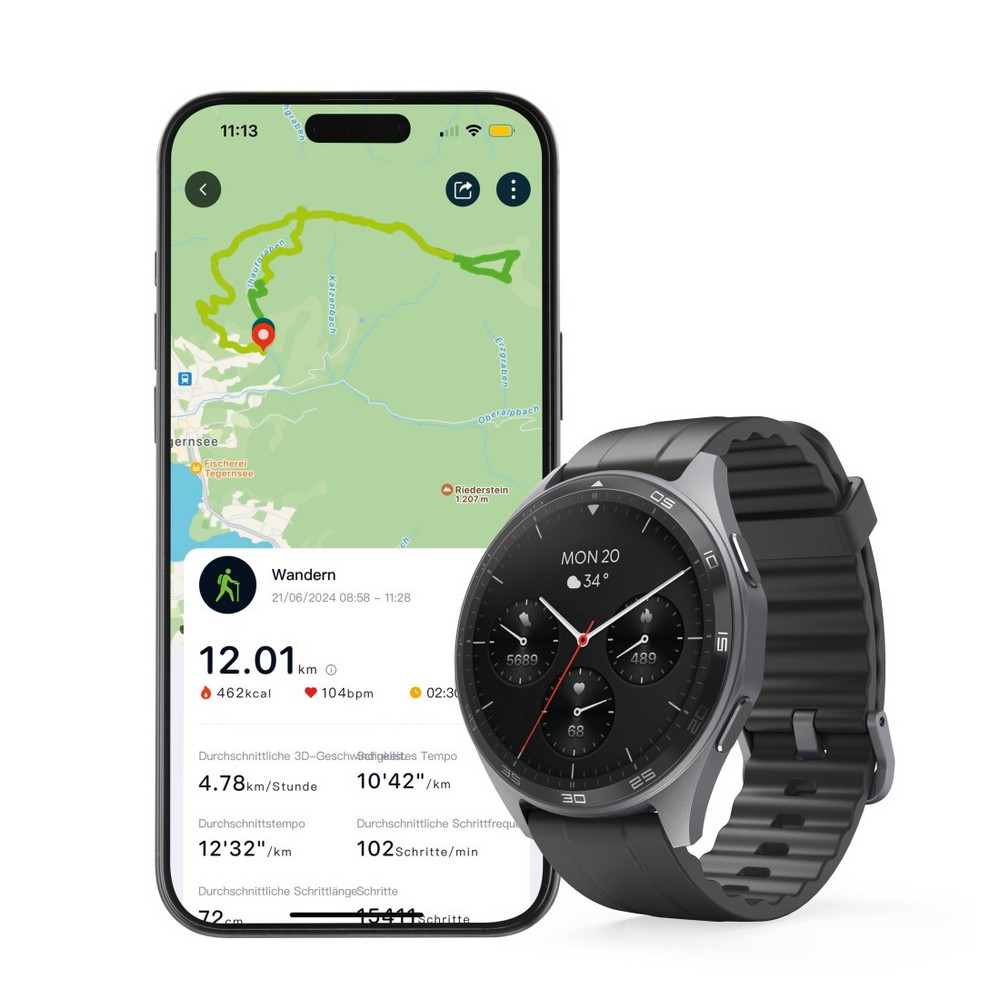 Smartwatch Hama 7010 – zegarek sportowy z GPS i pomiarem tętna - Elektronika z nadrukiem logo | VEBI - zdjęcie 6