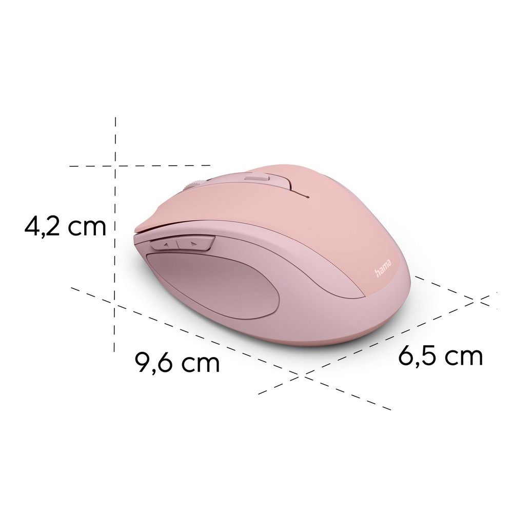Bezprzewodowa mysz Hama WM-400 – 6 przycisków, zasięg 10 m - Akcesoria do komputerów z nadrukiem logo | VEBI - zdjęcie 36