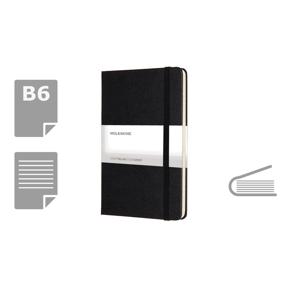 Notatnik MOLESKINE Medium z twardą okładką - 208 stron - Notatniki i notesy z nadrukiem logo | VEBI - zdjęcie 19