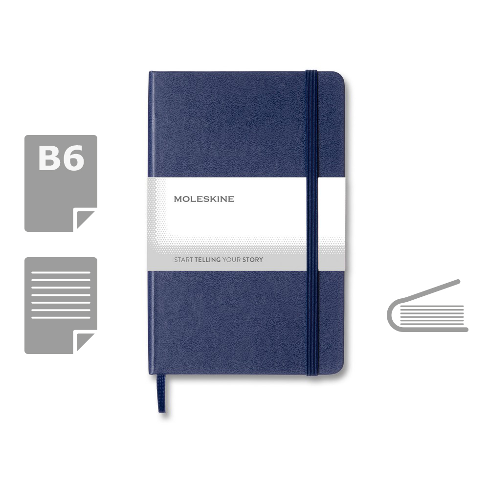 Notatnik MOLESKINE Medium z twardą okładką - 208 stron - Notatniki i notesy z nadrukiem logo | VEBI - zdjęcie 34