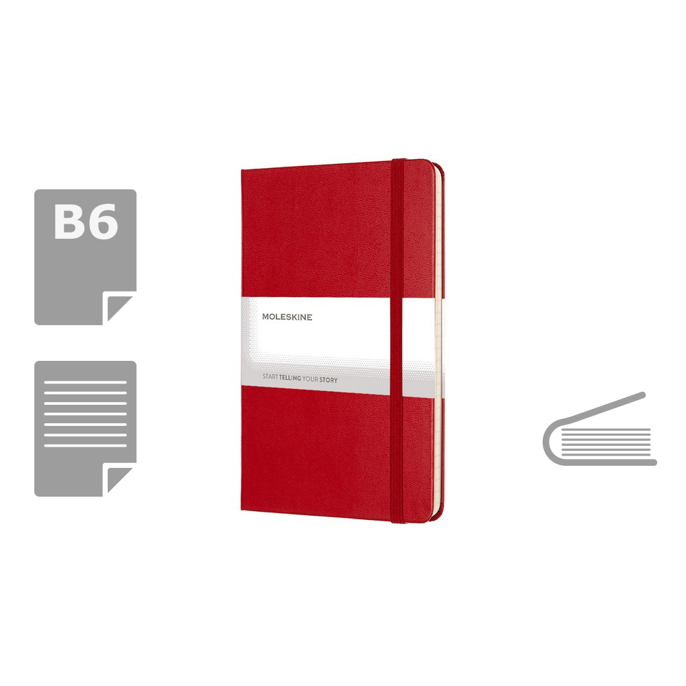 Notatnik MOLESKINE Medium z twardą okładką - 208 stron - Notatniki i notesy z nadrukiem logo | VEBI - zdjęcie 25