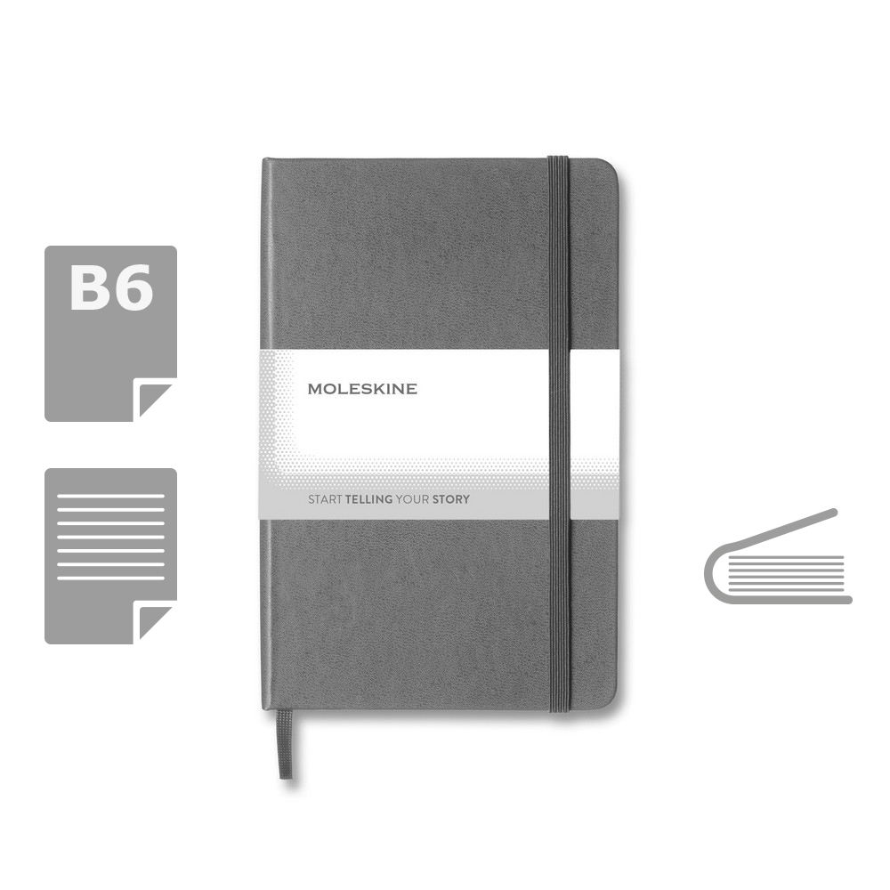 Notatnik MOLESKINE Medium z twardą okładką - 208 stron - Notatniki i notesy z nadrukiem logo | VEBI - zdjęcie 39