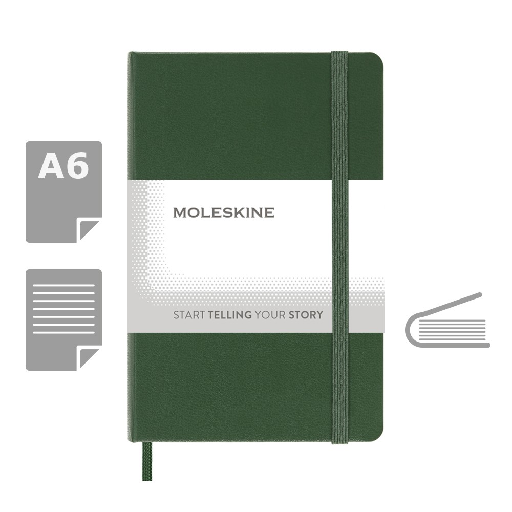 MOLESKINE Notatnik kieszonkowy A6 z twardą okładką - Notatniki i notesy z nadrukiem logo | VEBI - zdjęcie 25