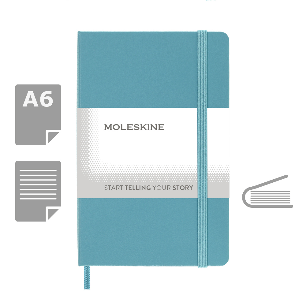 MOLESKINE Notatnik kieszonkowy A6 z twardą okładką - Notatniki i notesy z nadrukiem logo | VEBI - zdjęcie 55
