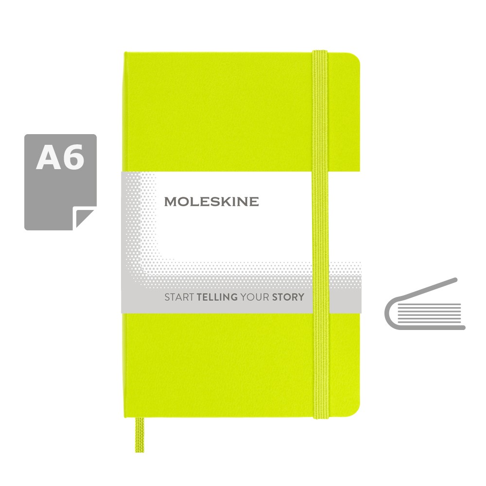 MOLESKINE Notatnik kieszonkowy A6 z twardą okładką - Notatniki i notesy z nadrukiem logo | VEBI - zdjęcie 21