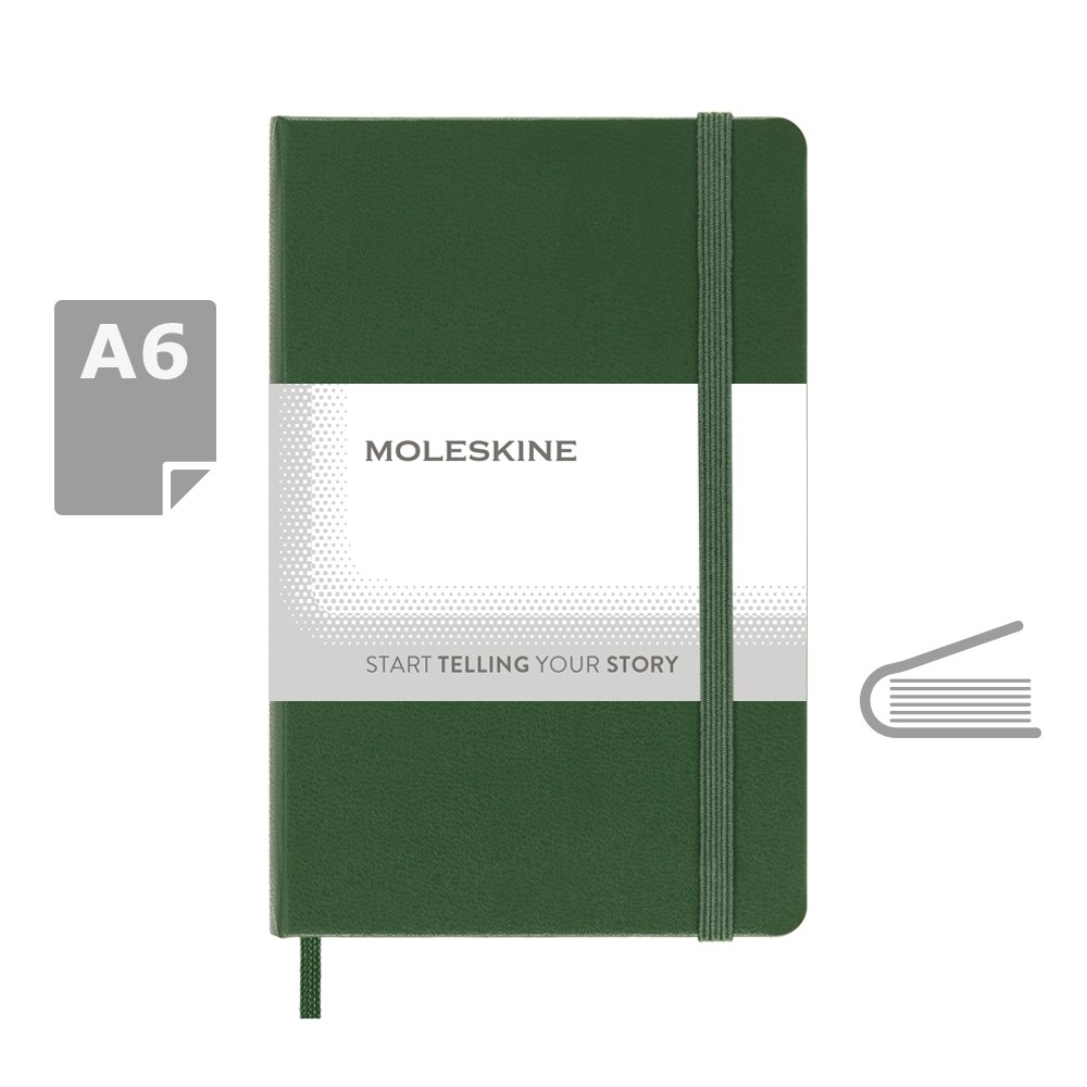 MOLESKINE Notatnik kieszonkowy A6 z twardą okładką - Notatniki i notesy z nadrukiem logo | VEBI - zdjęcie 11