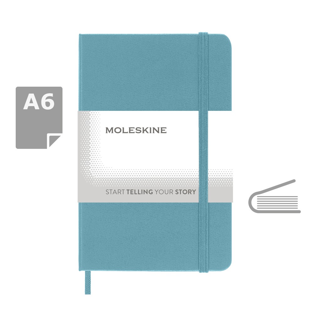 MOLESKINE Notatnik kieszonkowy A6 z twardą okładką - Notatniki i notesy z nadrukiem logo | VEBI - zdjęcie 42