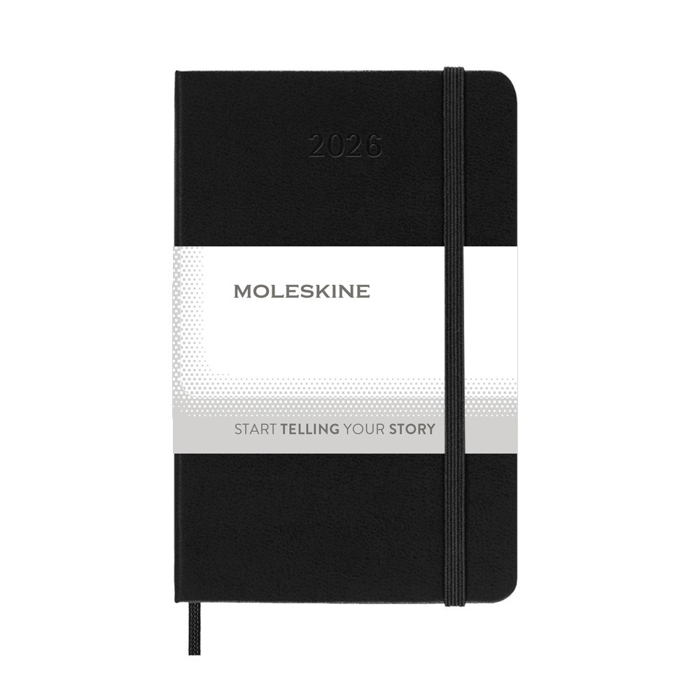 Kalendarz kieszonkowy Moleskine A6 - dzienny planer 2027 - Notatniki i notesy z nadrukiem logo | VEBI - zdjęcie 2