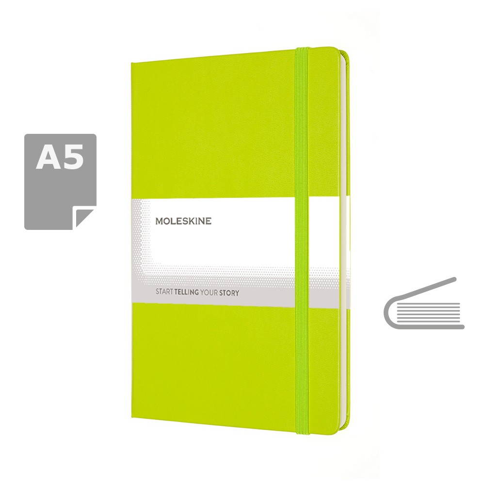 Notatnik MOLESKINE A5 z twardą okładką - 240 stron - Notatniki i notesy z nadrukiem logo | VEBI - zdjęcie 24