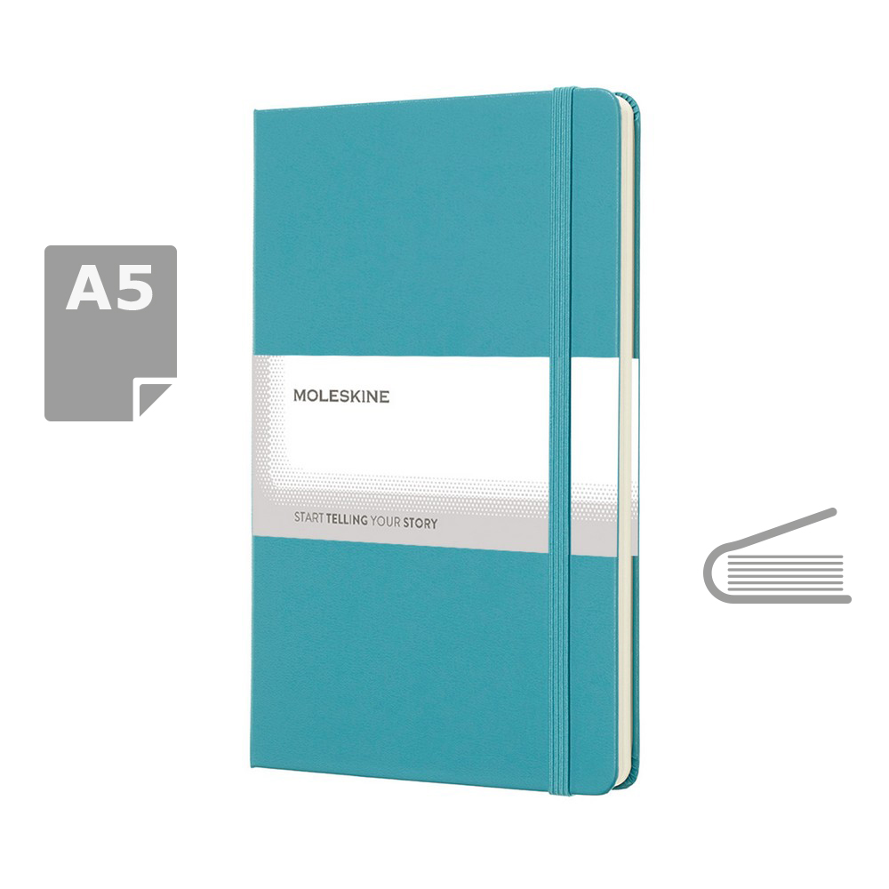 Notatnik MOLESKINE A5 z twardą okładką - 240 stron - Notatniki i notesy z nadrukiem logo | VEBI - zdjęcie 44