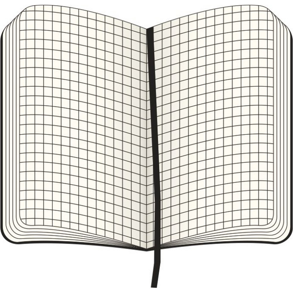 MOLESKINE Notatnik A5 w kratkę z twardą okładką - 240 stron - Notatniki i notesy z nadrukiem logo | VEBI - zdjęcie 9