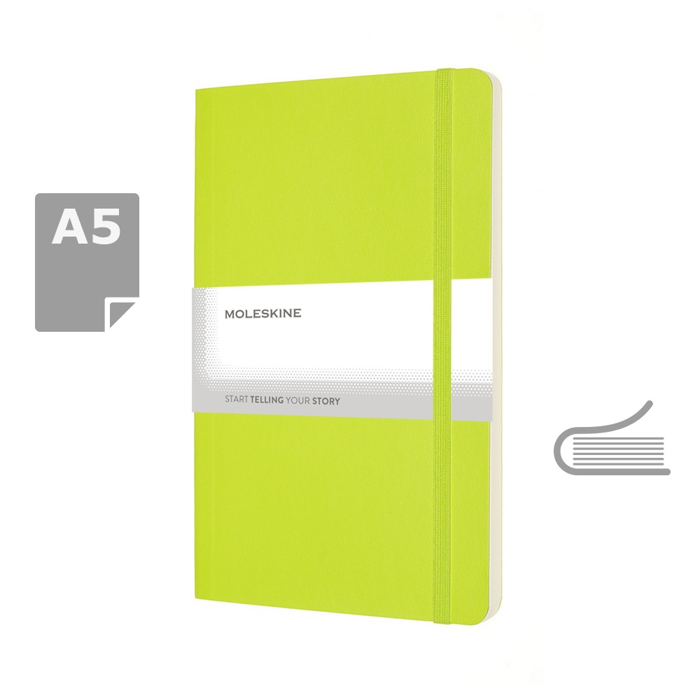 Notatnik MOLESKINE A5 z miękką okładką - 192 strony - Notatniki i notesy z nadrukiem logo | VEBI - zdjęcie 23