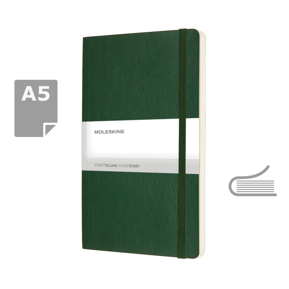 Notatnik MOLESKINE A5 z miękką okładką - 192 strony - Notatniki i notesy z nadrukiem logo | VEBI - zdjęcie 12