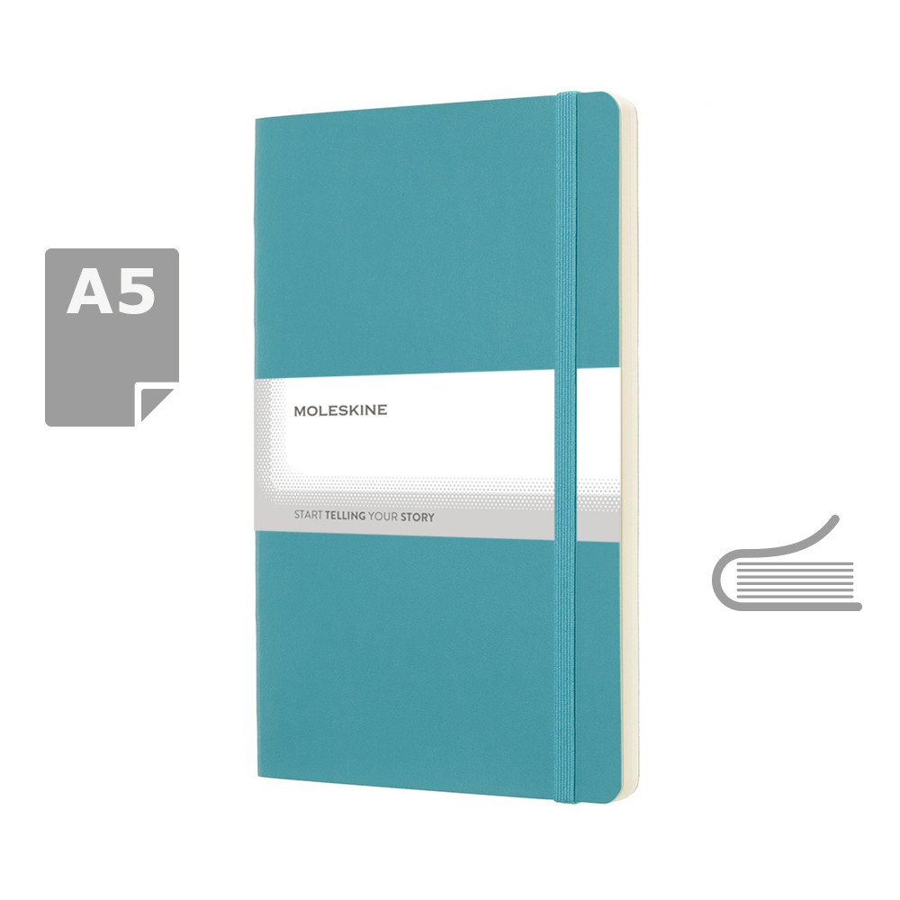 Notatnik MOLESKINE A5 z miękką okładką - 192 strony - Notatniki i notesy z nadrukiem logo | VEBI - zdjęcie 43