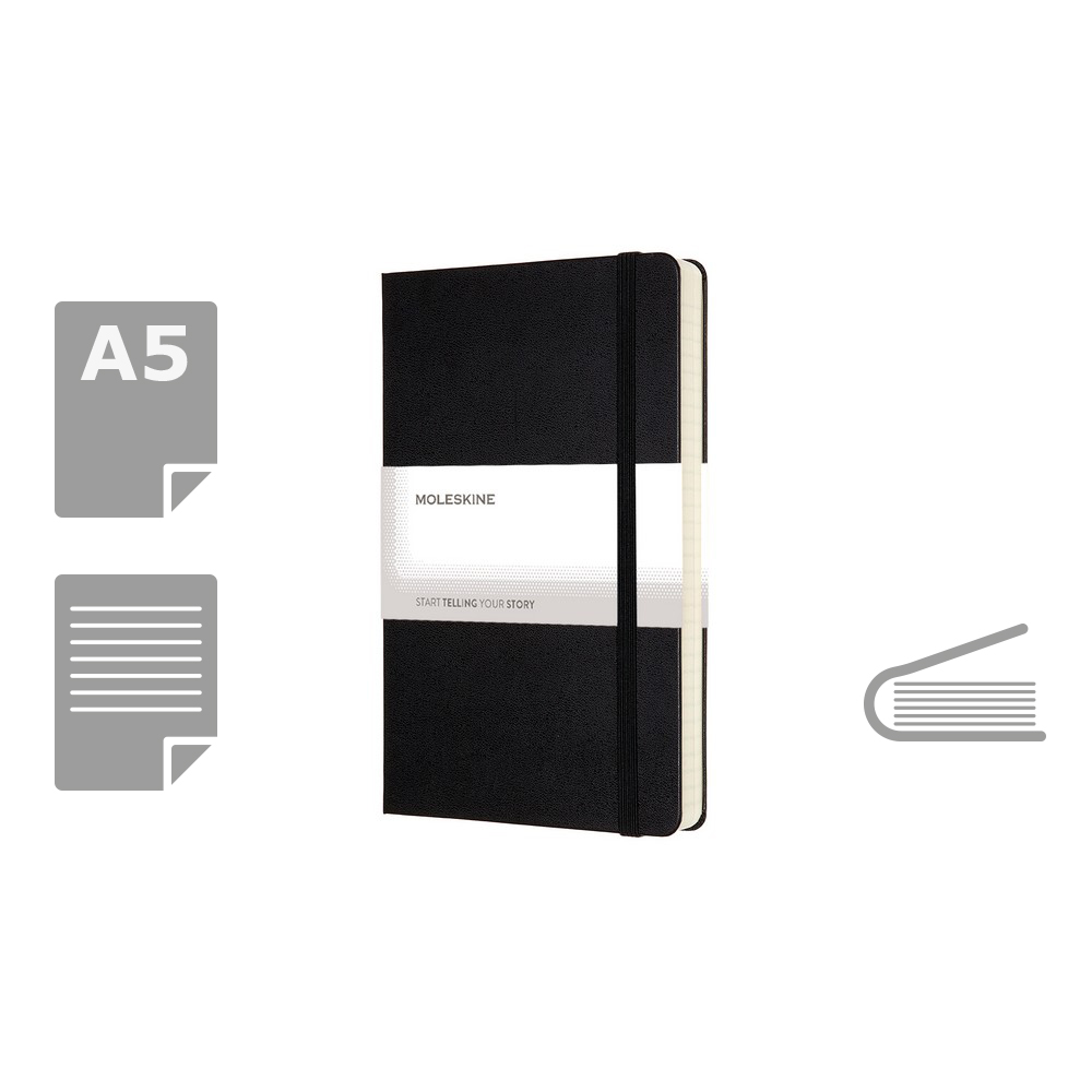 MOLESKINE Notatnik A5 Expanded - 400 stron w linie