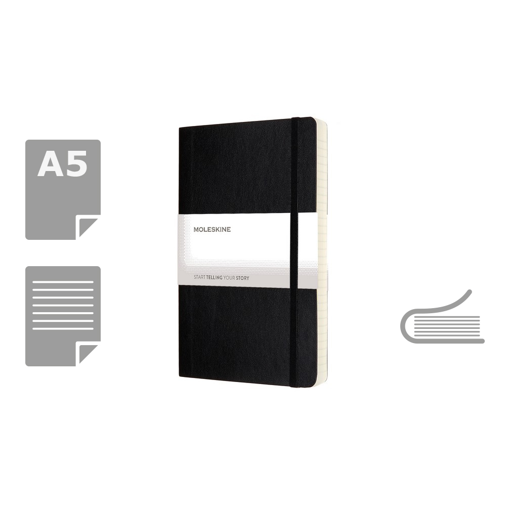 MOLESKINE Notatnik A5 Expanded - 400 stron w linie