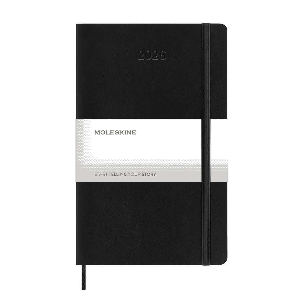 Kalendarz dzienny MOLESKINE A5 - elegancki planer na rok - Notatniki i notesy z nadrukiem logo | VEBI - zdjęcie 2
