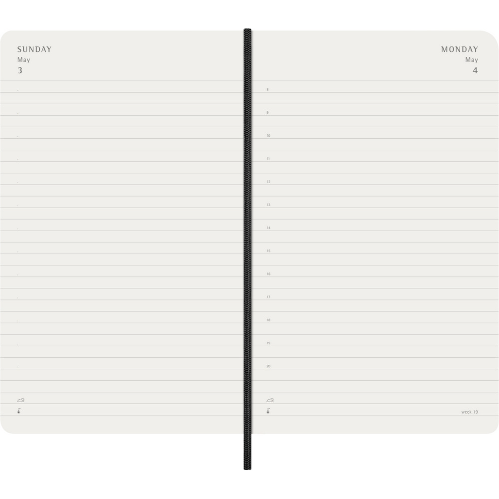 Kalendarz dzienny MOLESKINE A5 - elegancki planer na rok - Notatniki i notesy z nadrukiem logo | VEBI - zdjęcie 6