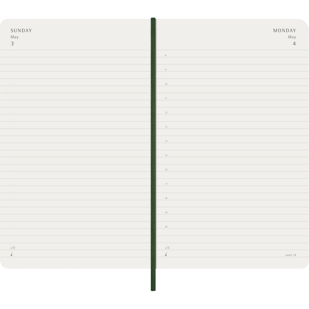 Kalendarz dzienny Moleskine A5 - miękka okładka, 400 stron - Notatniki i notesy z nadrukiem logo | VEBI - zdjęcie 6