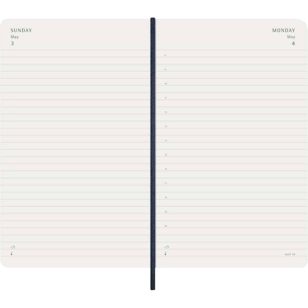 Kalendarz dzienny MOLESKINE A5 - miękka okładka, 400 stron - Notatniki i notesy z nadrukiem logo | VEBI - zdjęcie 6