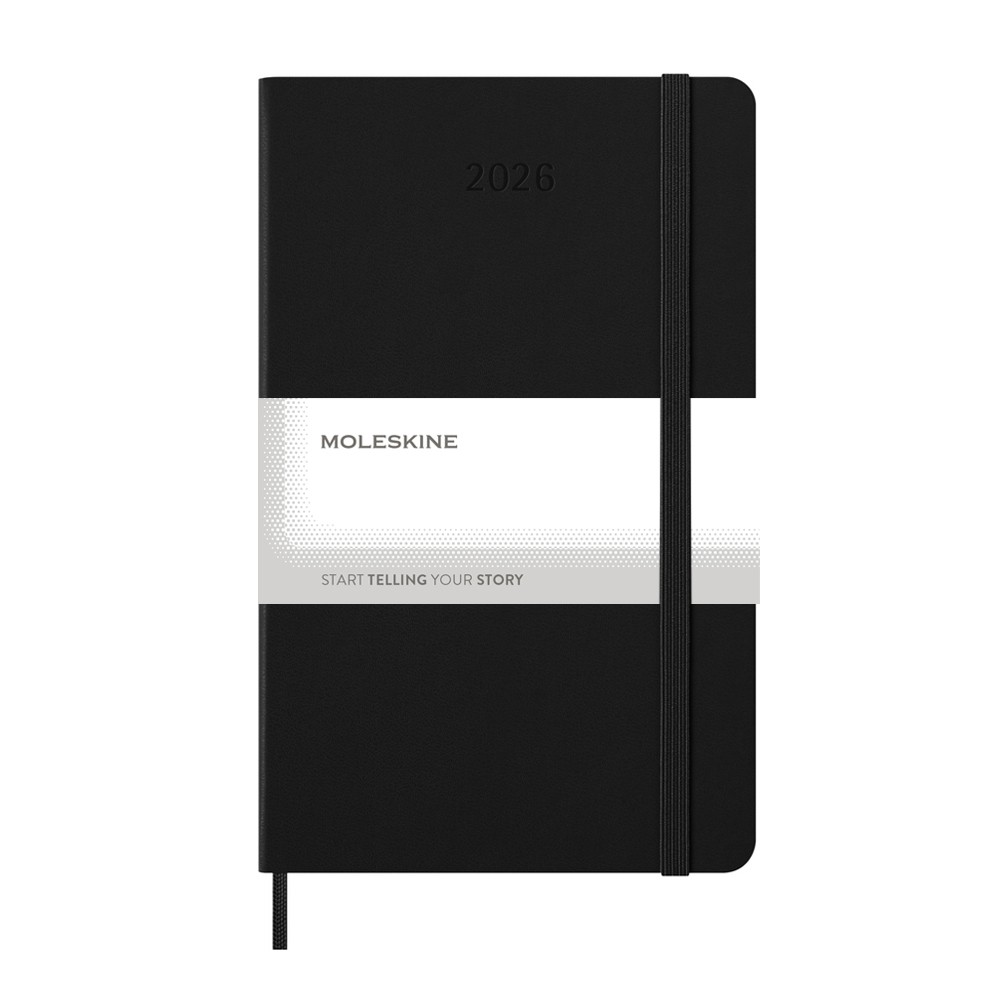 Kalendarz Moleskine Large - dzienny planer A5 z twardą okładką - Notatniki i notesy z nadrukiem logo | VEBI - zdjęcie 2