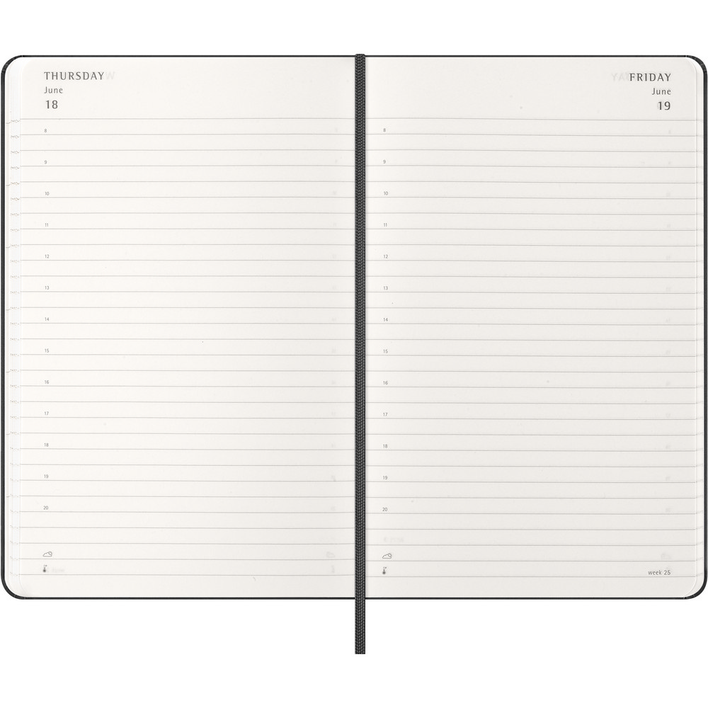 Kalendarz Moleskine Large - dzienny planer A5 z twardą okładką - Notatniki i notesy z nadrukiem logo | VEBI - zdjęcie 6