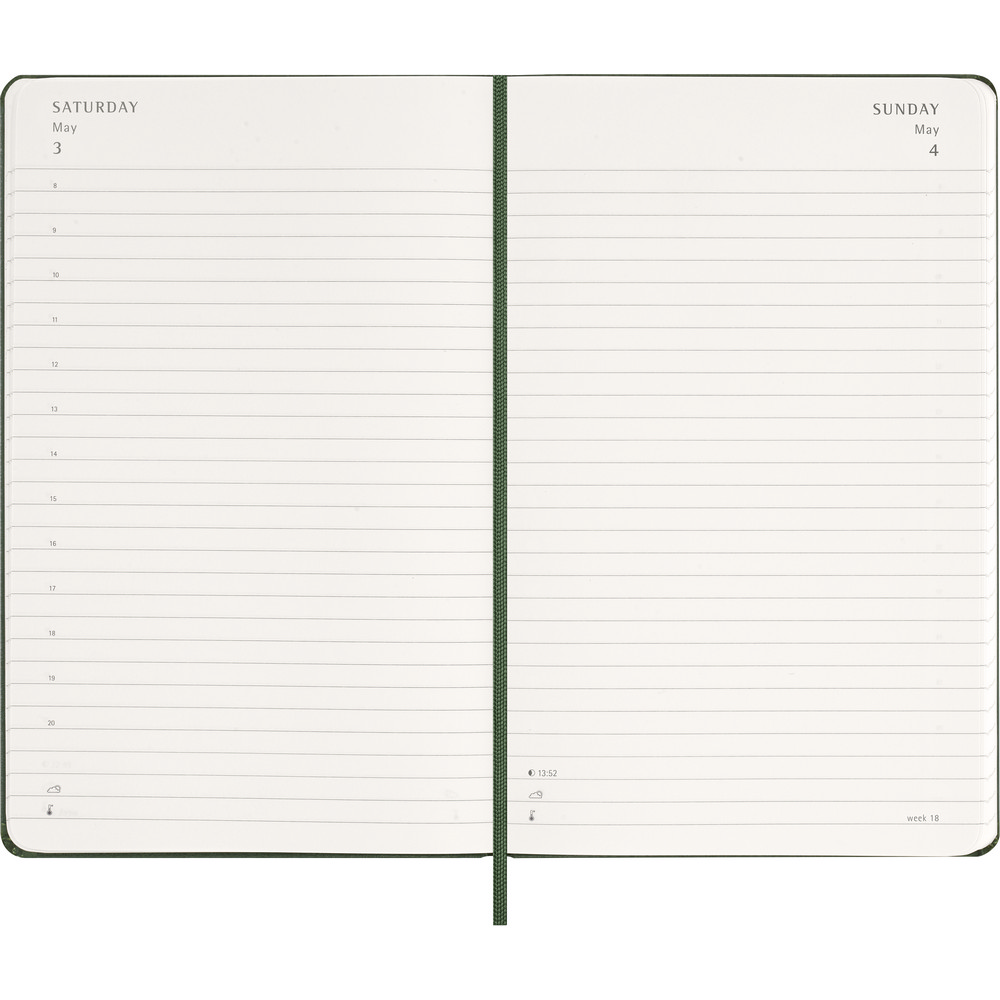 Kalendarz dzienny Moleskine A5 - twarda okładka 400 stron - Notatniki i notesy z nadrukiem logo | VEBI - zdjęcie 6