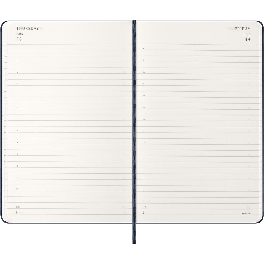Kalendarz dzienny MOLESKINE A5 - twarda okładka 400 stron - Notatniki i notesy z nadrukiem logo | VEBI - zdjęcie 6